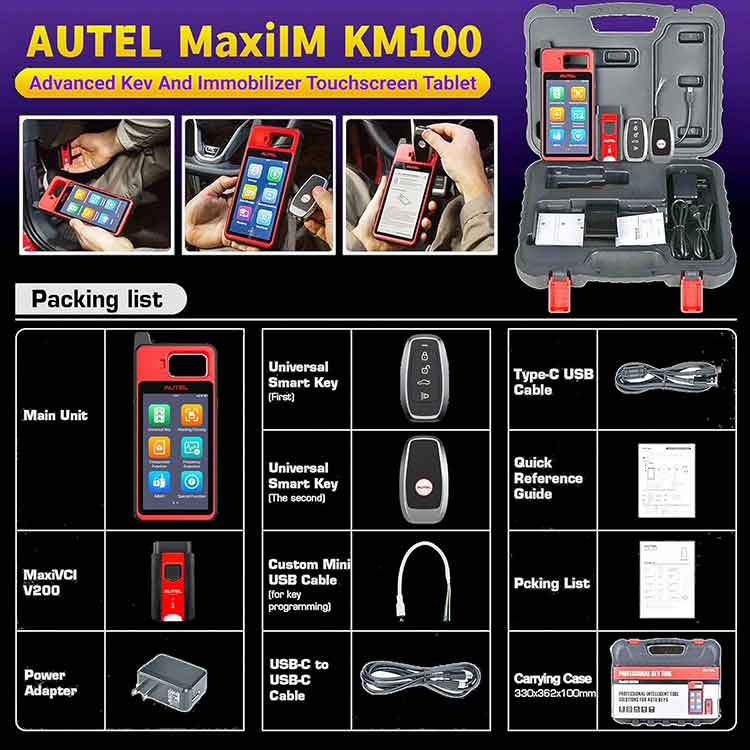 Autel MaxiIM KM100 Key Programmer With Two Universal Key